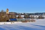 223 001 mit einem ALX am 24.12.2017 bei Immenstadt.