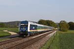 223 081 war am 30. April 2024 bei Zeitlarn auf dem Weg nach Schwandorf.