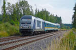 Alex 223 081 als RE2 (München Hbf - Hof Hbf), hier bei Wiesau in der Oberpfalz unterwegs. Aufgenommen am 20.07.2019