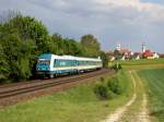 Die 223 070 mit einem ALEX nach Nrnberg am 21.05.2011 unterwegs bei Sulzbach-Rosenberg.