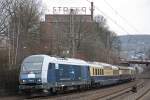 Der PCW 7 zog am 11.3.12 eine Rheingoldwagenberfhrung von Gttingen nach Kln durch Wuppertal-Sonnborn.