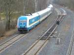 223 064 war hier am 28.12.2013 auf dem Weg nach Hof.
Der Zug wird dann für den Alex Hof-München bereitgestellt.
Fotografiert am 28.12.2013