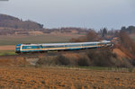 In grenzwertigen Licht kam schließlich noch ALX84112 von München nach Hof gezogen von 223 065 bei Lengenfeld, 18.03.2016