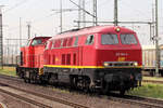 EBM 225 094-2 mit Rail Cargo Carier 203 111-0 in Duisburg-Bissingheim 16.5.2018