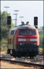 225 073-6 steht warm in Sande Bf und wartet auf neue Aufgaben. 04/09/2013