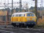 Am 7.11 rangierte 225 010 in Duisburg Entenfang und holte später ein paar Langschienenwagen.