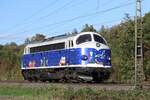 Lok 1149  Weihnachts-Nohab  (Altmark-Rail) in Ratingen Lintorf, 11. Oktober 2022