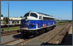 Nohab 1149 der Altmark-Rail war am 13.05.2023 zum Bahnhofsfest in Oebisfelde ausgestellt. Die Maschine ist bundesweit im Bauzugdienst im Einsatz.