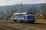 MY1149 Altmark-Rail 227 008 Weihnachts-Nohab in Wuppertal Steinbeck, am 27.02.2024.