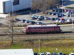 CLR NoHAB 227 004-9 ( 9280 1227 004-9 D-CLR ) auf der Durchfahrt in Gera am 19.2.2025. Standort Hochhaus