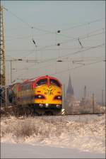 Rundnasenpower: EIVEL 1151 hat in Haltern den DGS 94318  bernommen und wird ihn nach Lehrte West bringen.