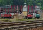 Am 21.05.2009 hab ich mal einen Blick in das BW Eisenach riskiert, hier standen V180 168 der Uwe Adam Eisenbahnverkehrsunternehmen, 140 612-3. dahinter 140 327-8 und die R4C 185-CL 006.