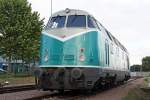 Die 228 203 im Hafen Halle-Trotha am 06,07,10