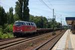 Lok 20 (228 501-3) WFL - Wedler & Franz Lokomotivdienstleistungen GbR mit einem Schotterzug in Berlin Jungfernheide und brachte diesen Zug zur Beusselstrae und kam dann als Lz wieder zurck.