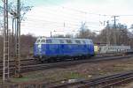 228 411 der ITB am 14.1.16 in Magdeburg Hbf.