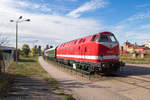 Am 9. September 2018 hatten die Magedeburger Eisenbahnfreunde geladen zum großen Familenfest. Auch 229 147-4, die den Sonderzug ziehen durfte. 