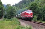 229 147-4 (CLR) fuhr am 21.07.18 den Sormitztal Thüringer Meer Express von Erfurt nach Wurzbach.