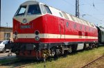 Hier steht die 119 158-4 beim Eisenbahnfest in Elstal am 01.05.2009