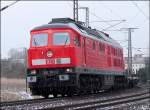 232 003-4 mit dem FE45429 aus Rostock Seehafen, im  Anflug  auf den Hbf Stralsund.