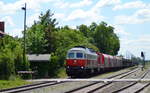 232 128-9 in Leipzig Knauthain mit dem Güterzug Zeitz - Halle Saale 29.05.2020