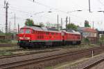 232 703-9 und 232 254-3 in Magdeburg-Rothensee. Fotografiert am 14.05.2010. 