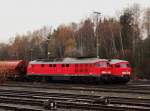 232 330 und 232 384 zusehen am 21.11.13 in Marktredwitz.