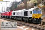 03. April 2013, Lokzug im Bahnhhof Kronach: 232 252 führt, dahinter 294 767 und die Class 77 247 049 der ECR. 