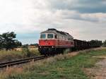 Heute 17.07.2020 gegen 17:00 war ein Güterzug aus Rathenow in Richtung Brandenburg Altstadt unterwegs, kurz vorm Bahnhof Fohrde.