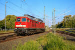 Die Zuglok 232 255 zu unserer DB Sonderfahrt setzte am 30.09.2022 im Bahnhof von Zssow um.