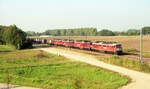 232 201-4 Railion mit Zug 42763 (Maasvlakte - Duisburg Ruhrort Hafen) bei Babberich, 13.10.2004.