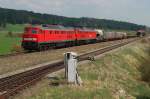 232 461 und 232 618 mit dem Arlbergumleiter FS 45198 in Aitrang (22.04.2009)