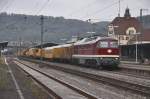 Dieser Elegante Russe in Form von 232 223 fuhr mit heute beraschender Weise in Plochingen vor die Linse.
Aufgenommen am 15.10.2010