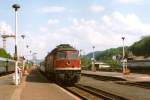232 425 mit IR 2456 Chemnitz-Aachen am 12.05.1994 in Eisenach.