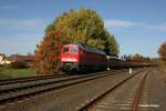 232 426 war am 22.10.13 mit dem Schrottzug von Eger nach Nrnberg bei Oberteich unterwegs.