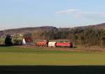 232 571 (altbelüftet) bespannte am 27.12.13 den EK 56937 von Amberg nach Schwandorf