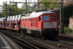 232 901-9 zog einen gemischten güterzug am 17.04.14 durch hh-harburg