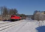 232 703 zu sehen am 22.01.16 mit einem Frankenwaldumleiter in Immenreuth.