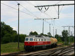 232294-9 rangiert hier am 31.5.2007 im Grenzbahnhof Guben.
