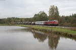 233 321-9 mit einem Militärzug nach Vilseck Lager bei Wiesau, 02.10.2017