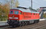 DB Cargo AG [D] mit  233 219-5  (NVR-Nummer: 92 80 1233 219-5 D-DB) am 22.10.19 Durchfahrt Bf. Saarmund. 