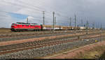 Schiebewandzug mit 233 112-2 (232 112-3 | 132 112-4) unterwegs in Halle (Saale), Karl-von-Thielen-Straße, auf der Ostumfahrung für den Güterverkehr in nördlicher Richtung.

🧰 DB Cargo
🕓 6.4.2021 | 13:57 Uhr