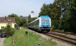 223 064 von Arriva erreicht mit dem ALX38706 gleich Lindau. Aufgenommen in Lindau Aeschach