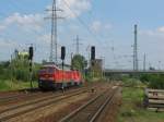 Der nchste am 20.08. war 233 515-6 mit 362 791-6 und 362 940-9 durch Schnefeld in Richtung Glasower Damm.