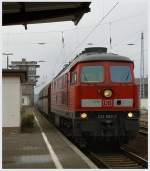  Leerzug bei der Ausfahrt aus Hoyerswerda nach Horka, 2010