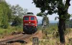 DB 233 478-7 vor Gterzug 56907 Schwandorf - Amberg, KBS 870 Schwandorf - Nrnberg, fotografiert vor Freihls am 23.08.2012 