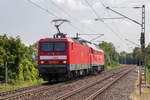  Salzland Rail Service  war am 18. Juli 2019 in Pforta bei Naumburg unterwegs mit 143 276-4 und 234 242-6. 