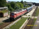 234 180 rangiert am 31.08.2008 einen Nachtzug ins ehmalige TALGO-  Werk in Berlin Warschauer Strae.