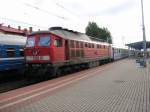 234 180-8 mit EuroCity  Berlin-Warszawa-Express  in Rzepin, 9.07.2008