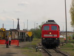 EBS 241 353-2 am 30.04.2016 während einer Führerstandsmitfahrt, beim Eisenbahnfrühling in den Geraer Eisenbahnwelten.