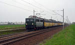 242 001 der MTEG führte am 04.04.17 einen ARS-Zug von Rackwitz kommend durch Rodleben Richtung Magdeburg. Ziel des Zuges war Bremerhaven.